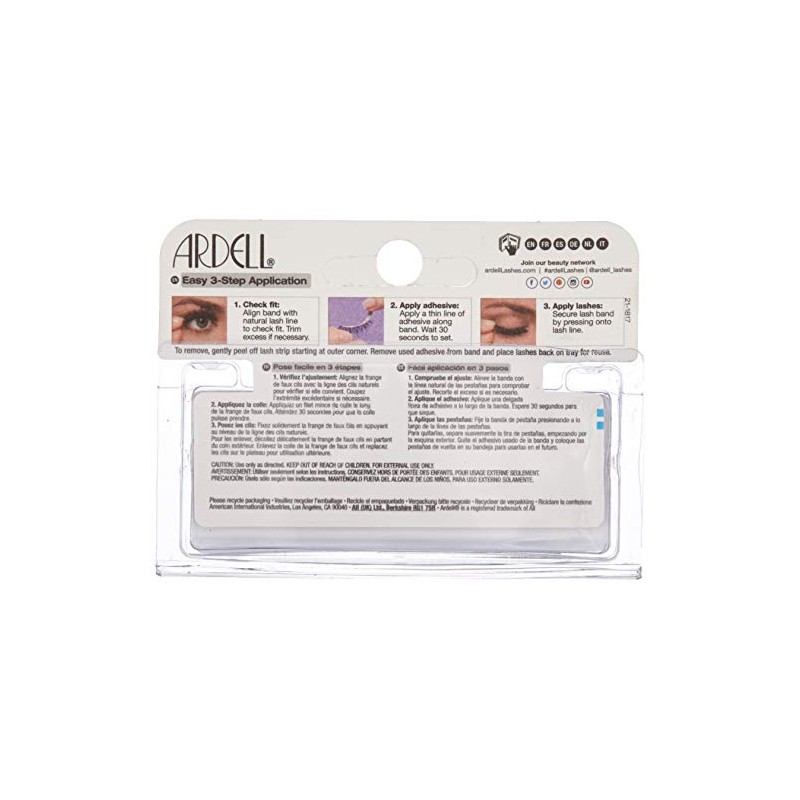 Ardell Glamour Lash-113 Black, by Ardell