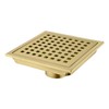 Orhemus Square Shower Floor Drain with Removable Cover Grid Grate