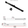 WANGCL Black Plastic Upgraded Barn Door Soft Close Mechanism Hole