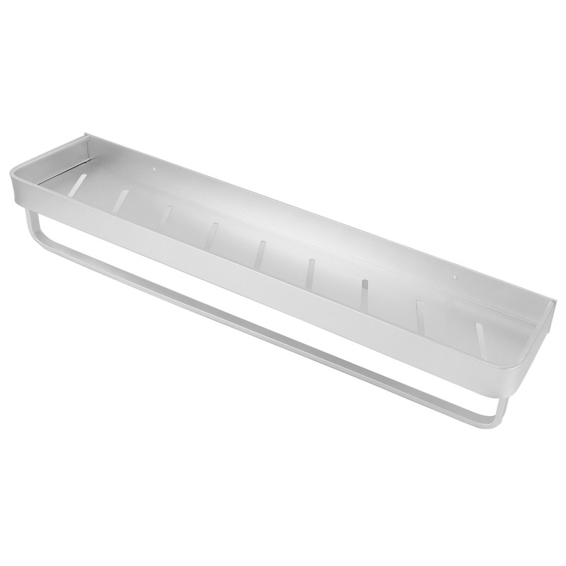 Space Aluminum Bathroom Shelf Punch Free Wall Mounted Floating Bathroom