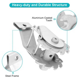 Electric Fence in-Line Wire Strainer, Heavy Duty Inline Ratchet Strainer Fence Wire Tensioner for Electric Fence Farm Fence, 24 Pack