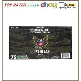 Black Rifle Coffee Company Just Black, Medium Roast K-Cup Coffee Pods (75 ct.)