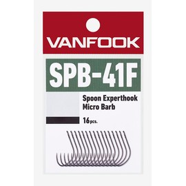 Vanfook SPB-41F Expert Hooks, Medium Heavy, Pack of 16, Fluorine Black #6