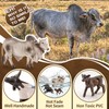Totsmile 4PCS Farm Animals Cow Figurines, African Buffalo Bull Toys