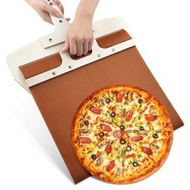 Sliding Pizza Peel 12 inch Non-Stick with Handle Detachable Pizza Oven Paddle with Slide Pizza Shovel Pizza Slider Tool Slide Pizza Paddle Slider Pizza Slider Paddle Pizza Sliding Peel Pizza Spatula