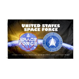 PringCor 3x5FT Flag United States Department of Space Force Banner Military US Celestial