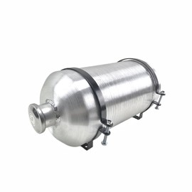 JSD 3 1/4 Gallon Aluminum Small Fuel Tank Gas Tank 8 x 16" Vertical Fill 1/4" NPT Outlet Mini Bike,Go kart
