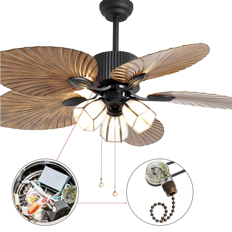 Topbuti 3 Pack Ceiling Fan Pull Chain Switch Zing Ear