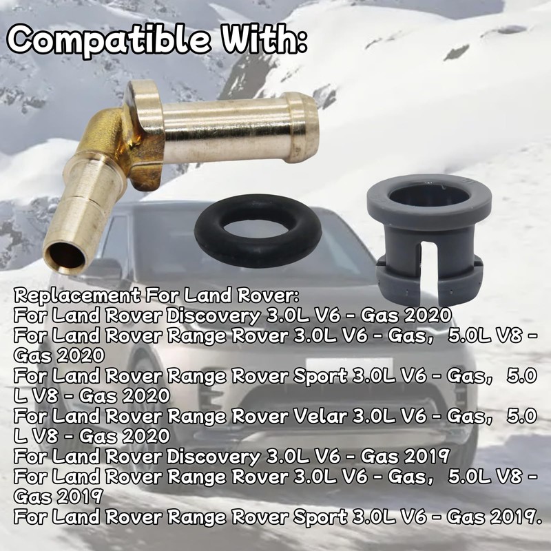 Viclaakesi LR049990 LR048474 Thermostat Water Outlet Hose Connector Kit Replacement