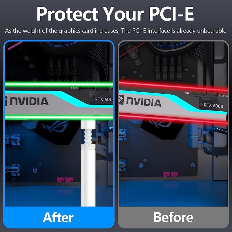 Mijradge Support Bracket Graphics Card GPU , Adjustable Height GPU
