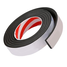 jojofuny 1 Roll Window Tape Noise Outdoor Corner Clear Soundproofing Stripping Kit Windows and Doors Sealing Strip Window Seal Strip Insulation Tape Thick Weather Stripping Tape Black Foam