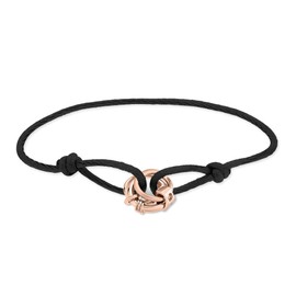 Liebeskind Berlin LJ-1645-B-21 Fabric Bracelet with Stainless Steel Pendant in IP Rose Gold, Stainless Steel, No Gemstone