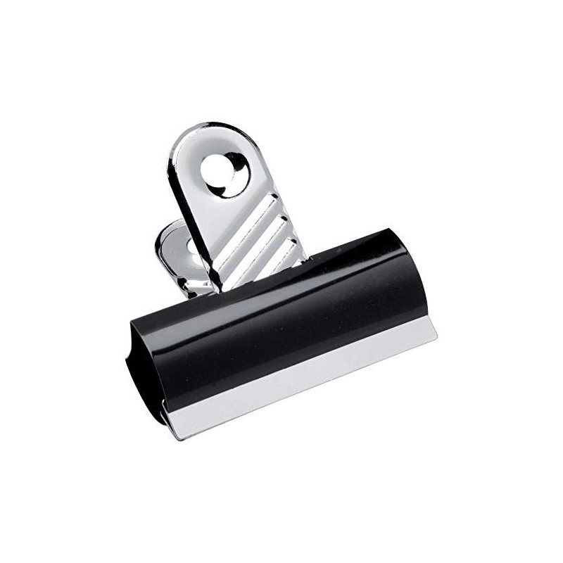 5 Star Grip Clips Metal Width 70mm Black [Pack of