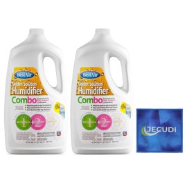 Bacteriostatic Humidifier Water Treatment– Extend Filter Life Eliminate Odors & Prevent Bacterial Growth – Compatible with All Cool Mist & Warm Mist Humidifiers – 64 oz Easy Pour Bottle (2 pack)