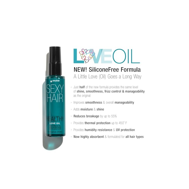 SexyHair Healthy Love Oil Aceite Hidratante, 73 ml | Controla