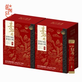 Seolhyedam One Day 365 Red Ginseng Sticks 100 Packs x 2 Boxes / 설혜담 원데이 365 홍삼스틱 100포 x 2박스