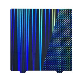 BCZAMD 235 x 235 mm 3D Printer Platform H1H Building Plate: Beam and Phantom Double-Sided Smooth Flexible and Removable Hologram Spring Steel Sheet for Ender 3 V2 Pro Neo V3 SE Neptune3 K1 No Mageticc