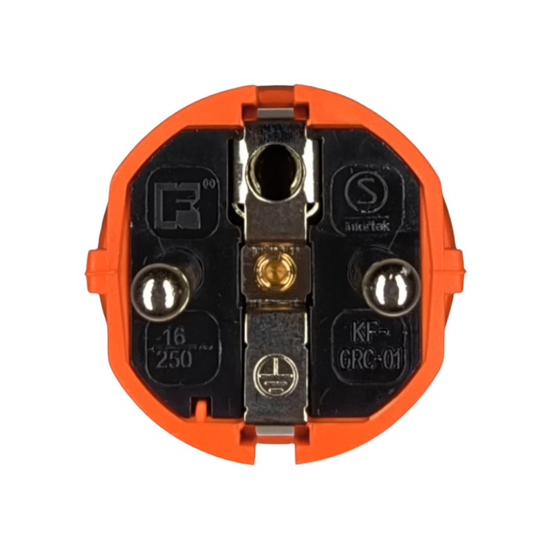 Rubber Power Plug 230 V, 16 A, IP44, Waterproof Plug,