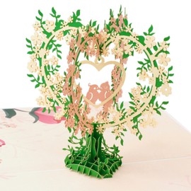 Magic Moments® Magic Heart Pop Up Card - 3D Birthday Card with Envelope for Wife, Girlfriend, Boyfriend & Valentine's Day & Wedding - Greeting Card for Heart Man - I Love You