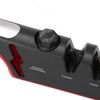 Knife Sharpener Diamond Black Ergonomic Multifunctional Adjustable 3 Stages Kitchen