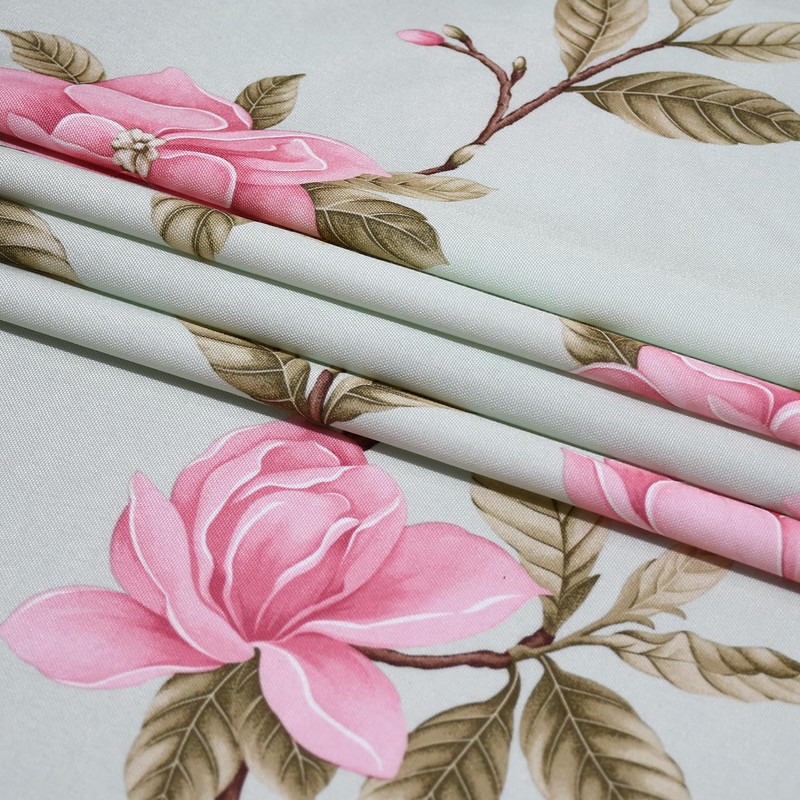 YEESSION Floral Print Rectangle Tablecloth 52 x 70 Inch Stain
