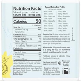 Sunwarrior Protein Water Mix Vegan Plant-Based Protein and Hydration Powder 10g Protein Drink Pineapple Coconut Flavored 420g Tub (30 SRV) Protein Ref