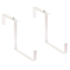 4smile Balcony Flower Box Holder - Colourful Flowers for Perfect Summer Atmosphere - Made in Germany Flower Box Holder in White for Attaching to Square Balcony Railings - For Boxes up to 15 cm