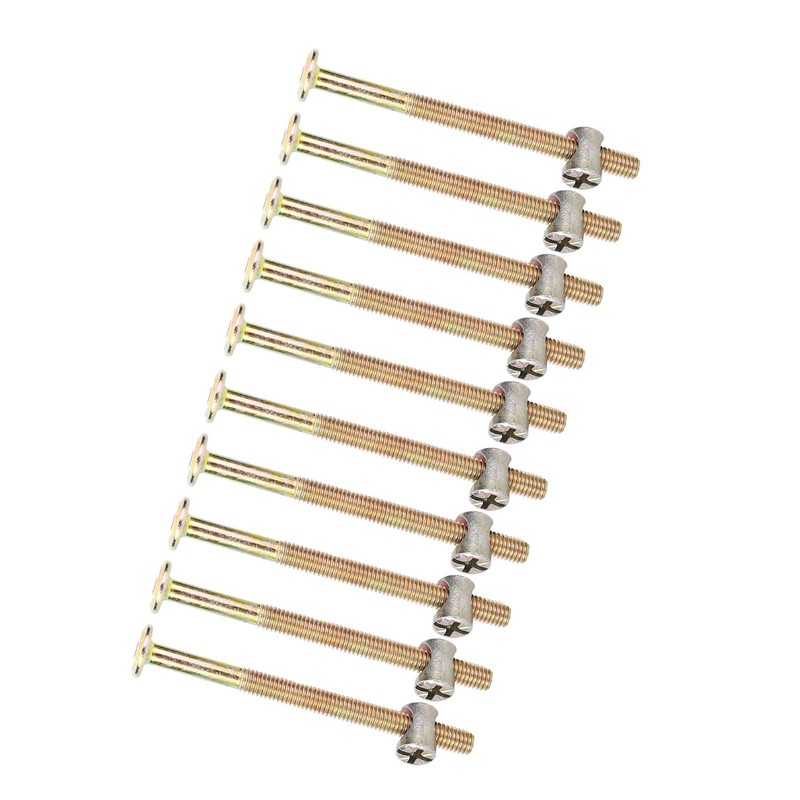 Luatoxry M6 x 80mm Bunk Bed Replacement Hardware, 10Pcs Nuts
