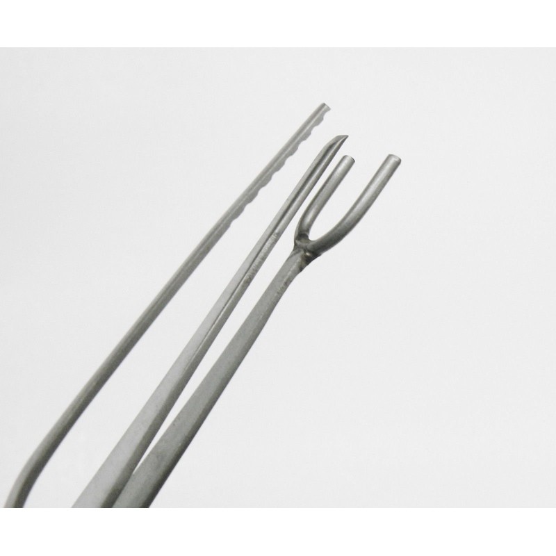 Half-Shank Tweezer Jewelry Soldering Tweezers for Rings Stainless Steel 6-1/2”