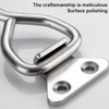2PCS Stainless Steel Toggle Clamps - 122mm Lockable Latch, Adjustable