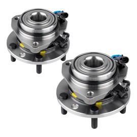 KAX 513124 Pair Front Wheel Hub Bearing Compatible with 1997-2004 GMC Sonoma,5 Lug W/ABS