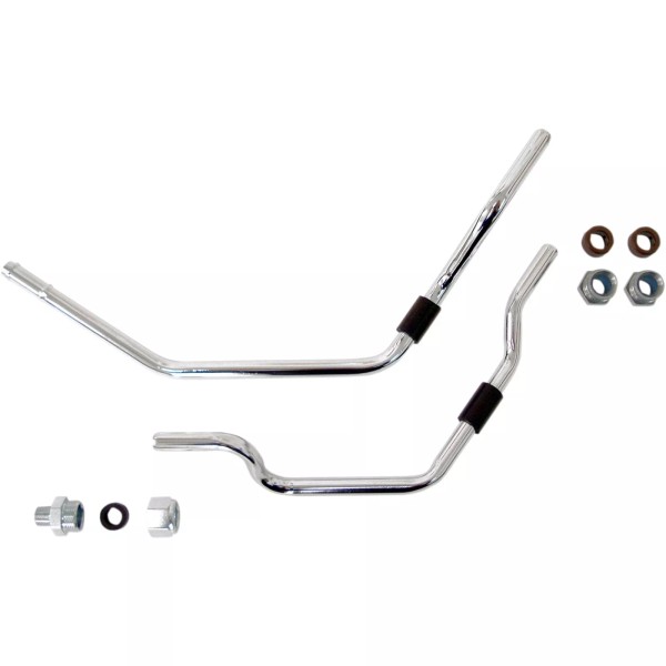 DRAG SPECIALTIES 0711-0222 Oil Filter Line Kit chrome - softail