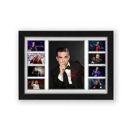 Robbie Williams Signed Poster Print- Limited Edition Autograph Fan Gift – Collectible Memorabilia Merchandise (Unframed A3 (30x40cm))