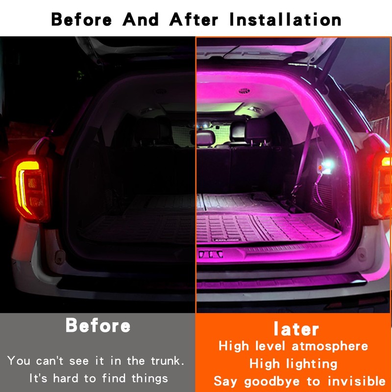 MMugiVSE LED trunk light strip for SUV, With soft rubber,Strip