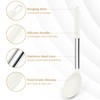TeamFar Silicone Spoons, 2 Pcs Large Nonstick Kitchen Spoons, Heatproof