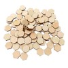 HEALLILY Pack of 200 12 5 mm Beech Hexagonal Pieces