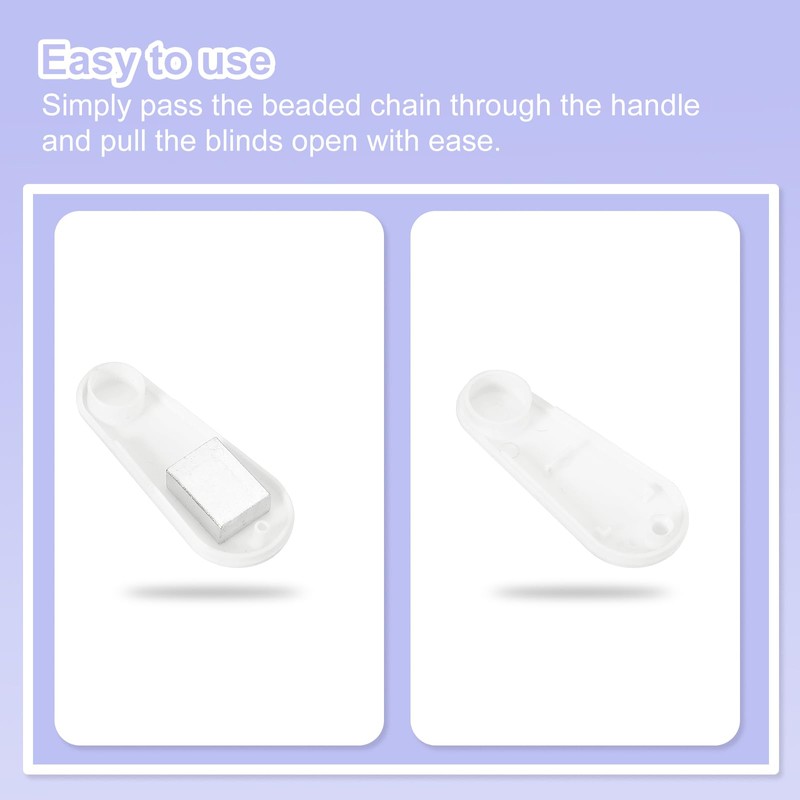 uxcell 4Pcs Blind Cord Weight, 87mm Curtain Blinds Handles Plastic