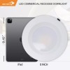 Run Bison 8 Inch Recessed LED Commercial Downlight with J-Box,