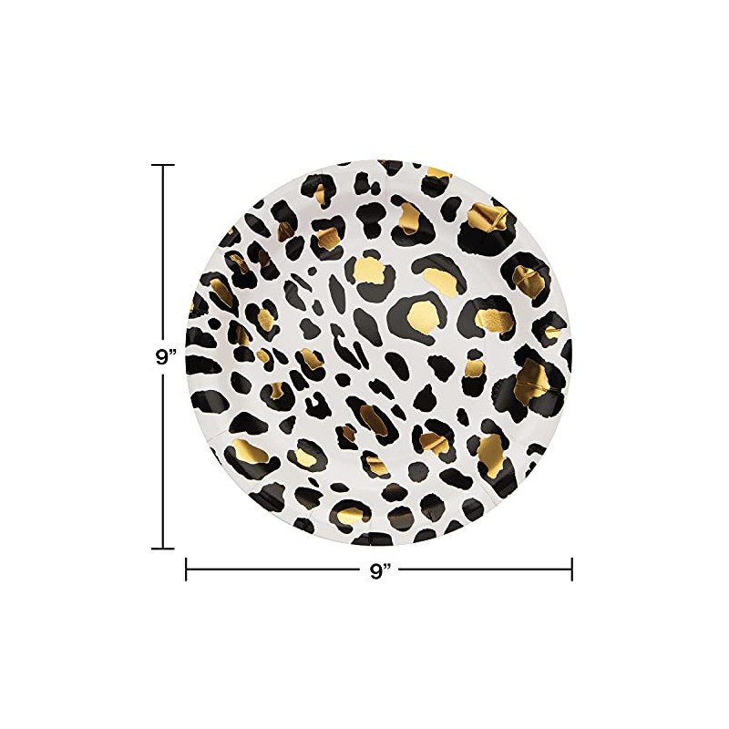 Leopard Paper Plates, 8 ct