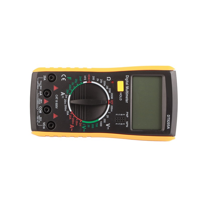 DT‑9205A Multimeter Tester Digital Multimeter Hand Held LCD Multimeter