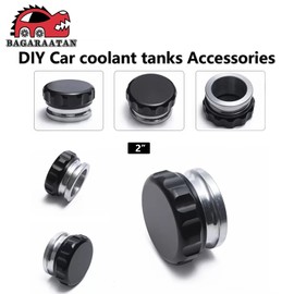BAGARAATAN 1.5" 38mm Universal Aluminum Alloy Weld Billet On Filler Neck Cap Oil Fuel Water Tank Black