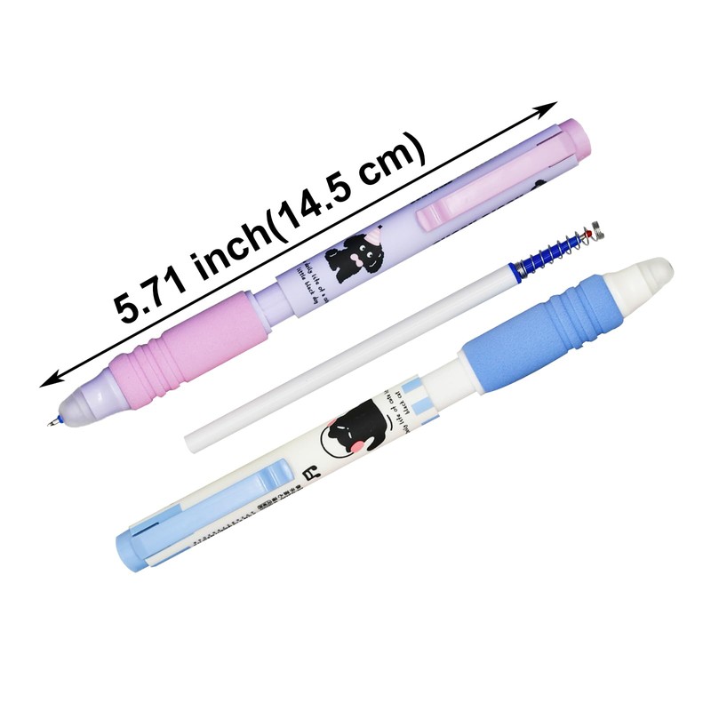 Maydahui 8 Pcs Erasable Gel Pens Blue Ink Soft Grip