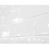 3x6 White Glossy Ceramic Subway Tile Wall Backsplash Made in