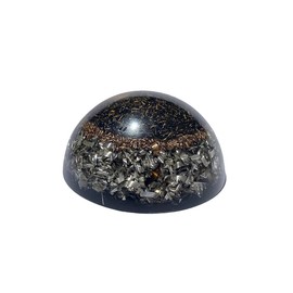 [ LAO ] Charged UltraOrgonite CIRCUM S 1.96in – Handmade with Quartz, Shungite & Black Tourmaline for Protection, Healing, and Spiritual Awakening | La Alquimia Orgónica (LAO)