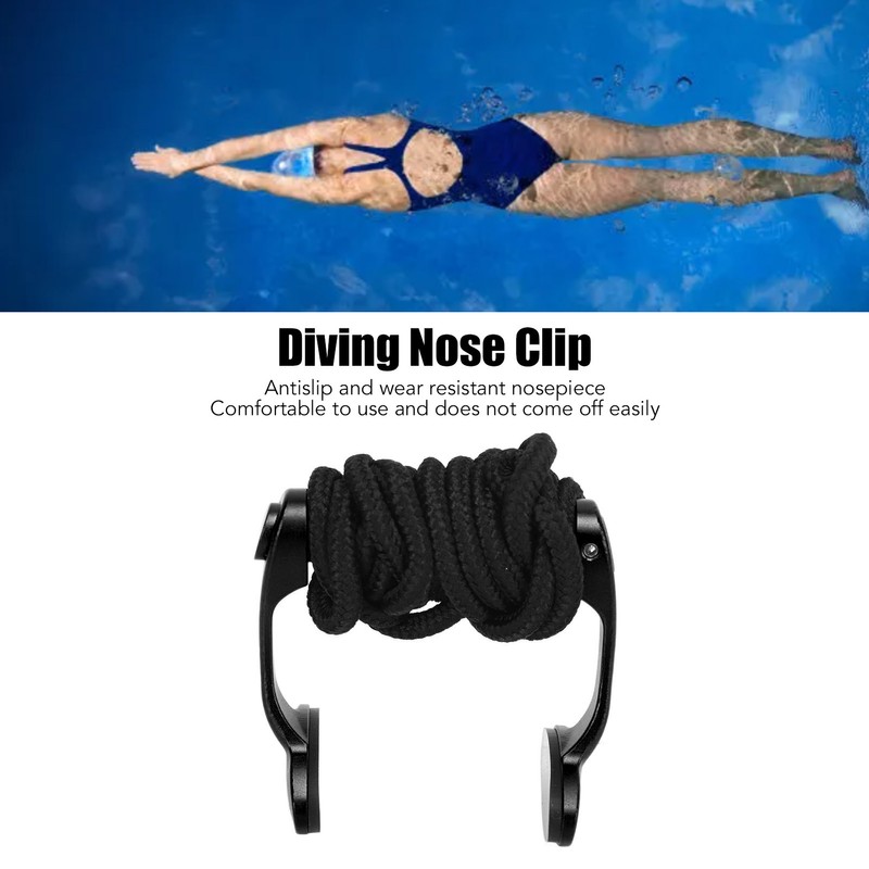 Diving Nose Clip Adjustable Aluminum Alloy Professional Swimming Nose Plug