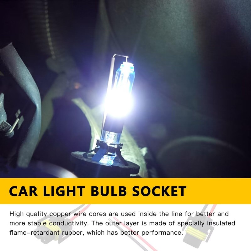 New Two Harness Wire Pigtail Female S-H11 Head Light Low