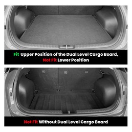 LASFIT Floor Mats & Cargo Mats for KIA NIRO EV 2025 2024 2023 (Not for PHEV), All Weather TPE Custom Fit Floor Liners for Kia NIRO EV 2023-2025 Full Set Car Mats, Black