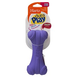 Hartz DuraPlay Bacon Scented Dog Toys, Large ( Color May Vary )