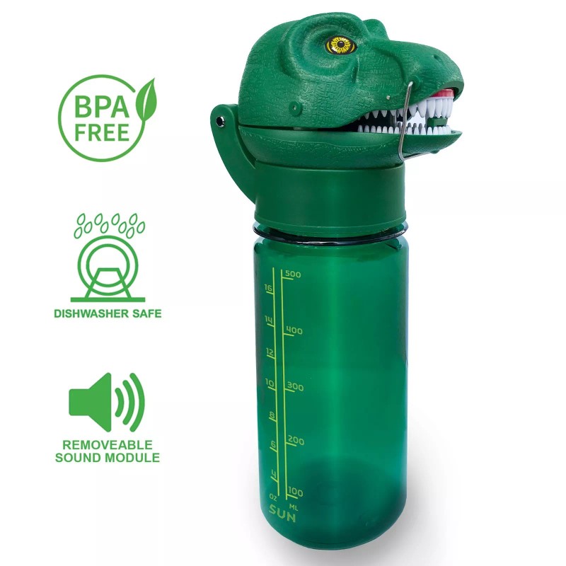 Sun Company RoarBottle T-Rex - Roaring Dinosaur Water Bottle for