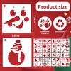 48PCS Christmas Stencils Templates, Christmas Stencils Template Reusable, Openwork Stencil